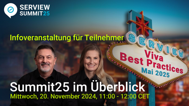 Infoveranstaltung: Warum Sie sich Ihr Ticket zum SERVIEW Summit25 sichern sollten Grafik Webinar SERVIEW Summit25 Info_für_Teilnehmer