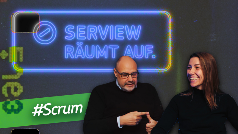 Keine fähigen Scrum Product Owner?! – SERVIEW räumt auf! Grafik SERVIEW räumt auf #Scrum