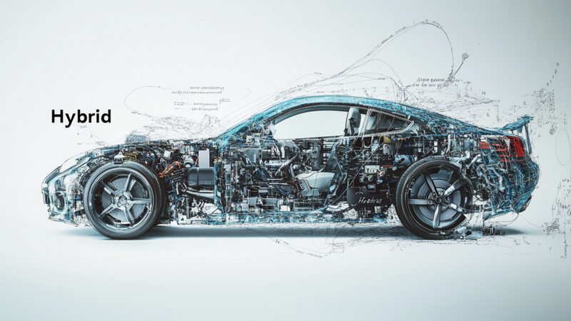Hybride Schulungen – bewährt und stets am Puls der Zeit Grafik Hybrid Auto