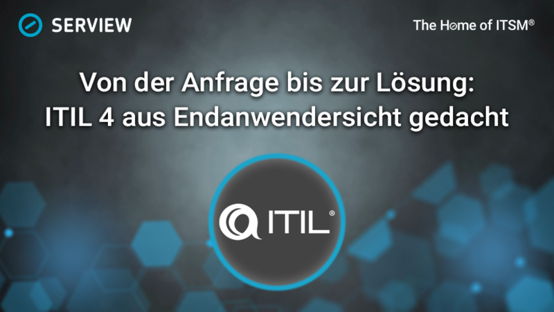 Von der Anfrage bis zur Lösung: ITIL 4 aus Endanwendersicht gedacht Grafik Von der Anfrage bis zur Lösung: ITIL 4 aus Endanwendersicht gedacht