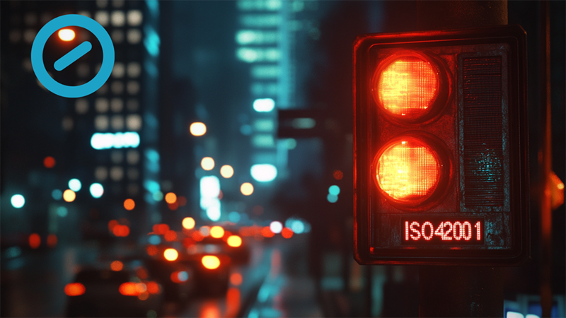 SERVIEW erweitert Angebot um ISO/IEC 42001 Lead Auditor und Lead Implementer Schulungen SERVIEW Grafik ISO42001 mit Ampel
